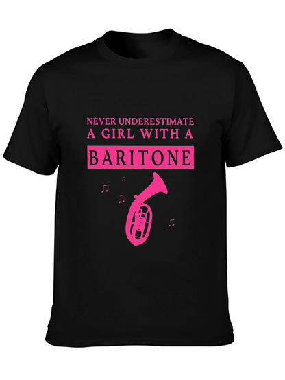 Baritone Girl T-Shirt - Musical Instrument Tee