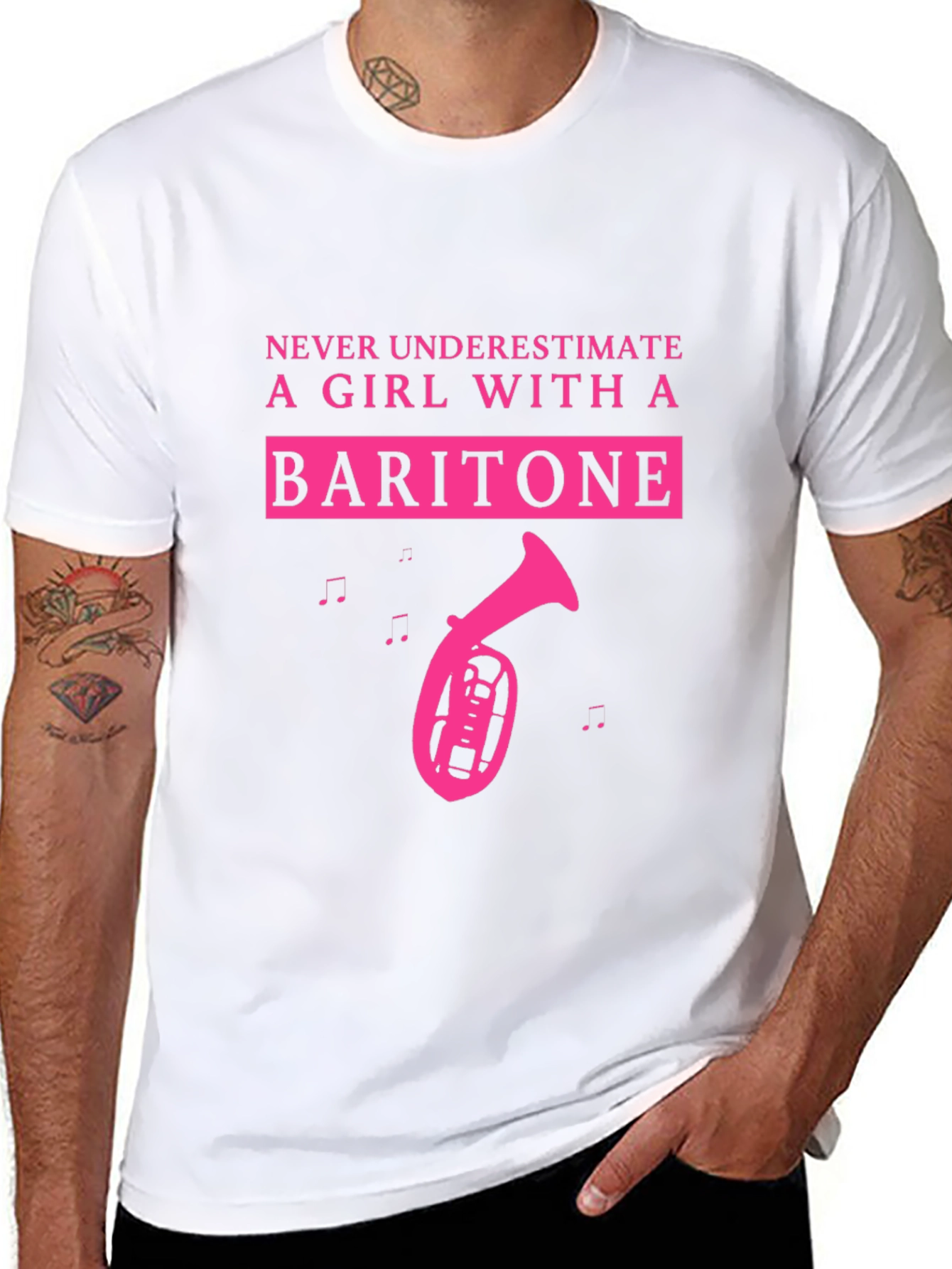 Baritone Girl T-Shirt - Musical Instrument Tee