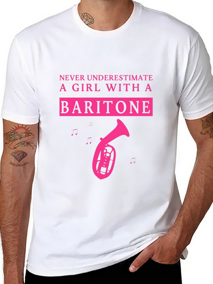 Baritone Girl T-Shirt - Musical Instrument Tee