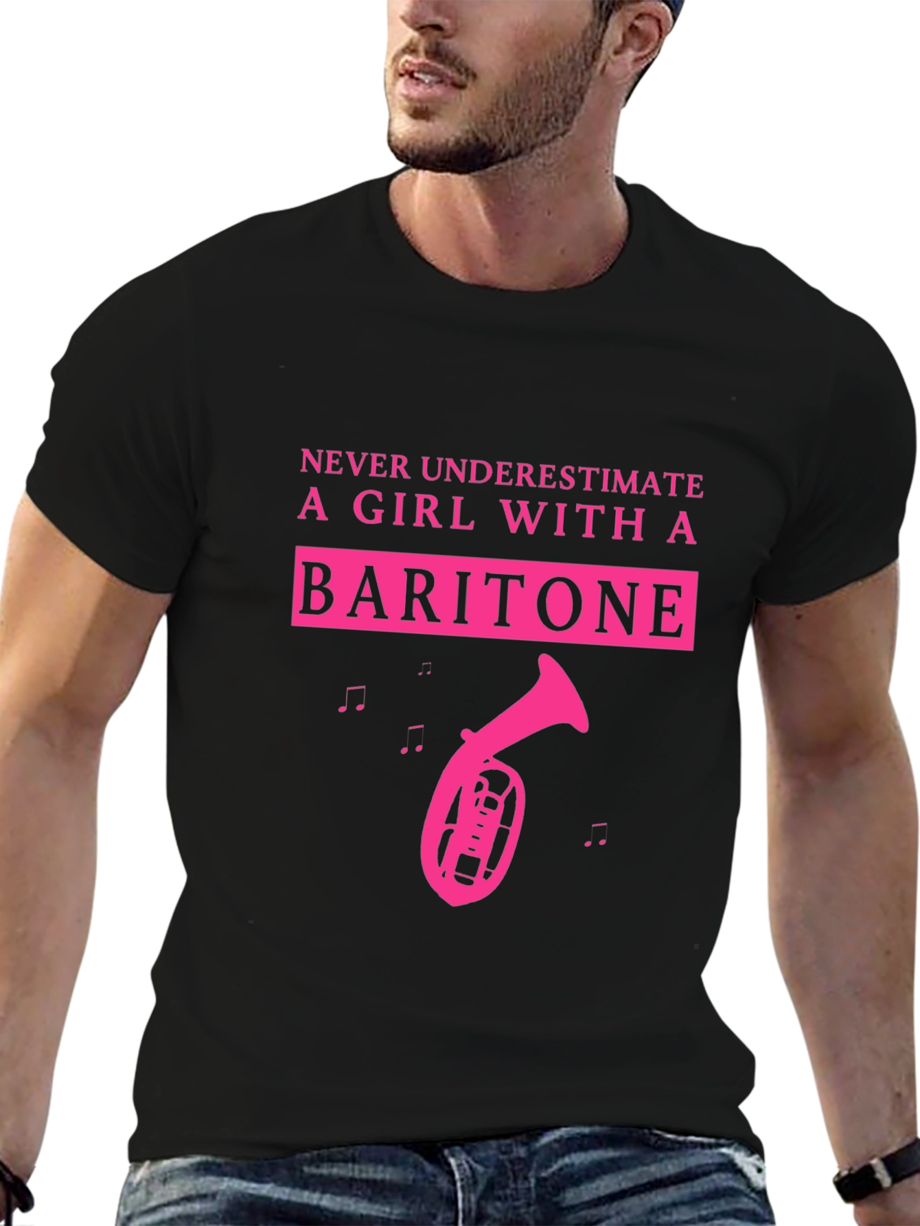 Baritone Girl T-Shirt - Musical Instrument Tee