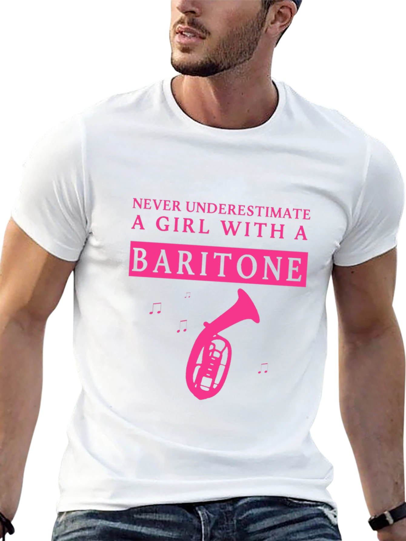 Baritone Girl T-Shirt - Musical Instrument Tee