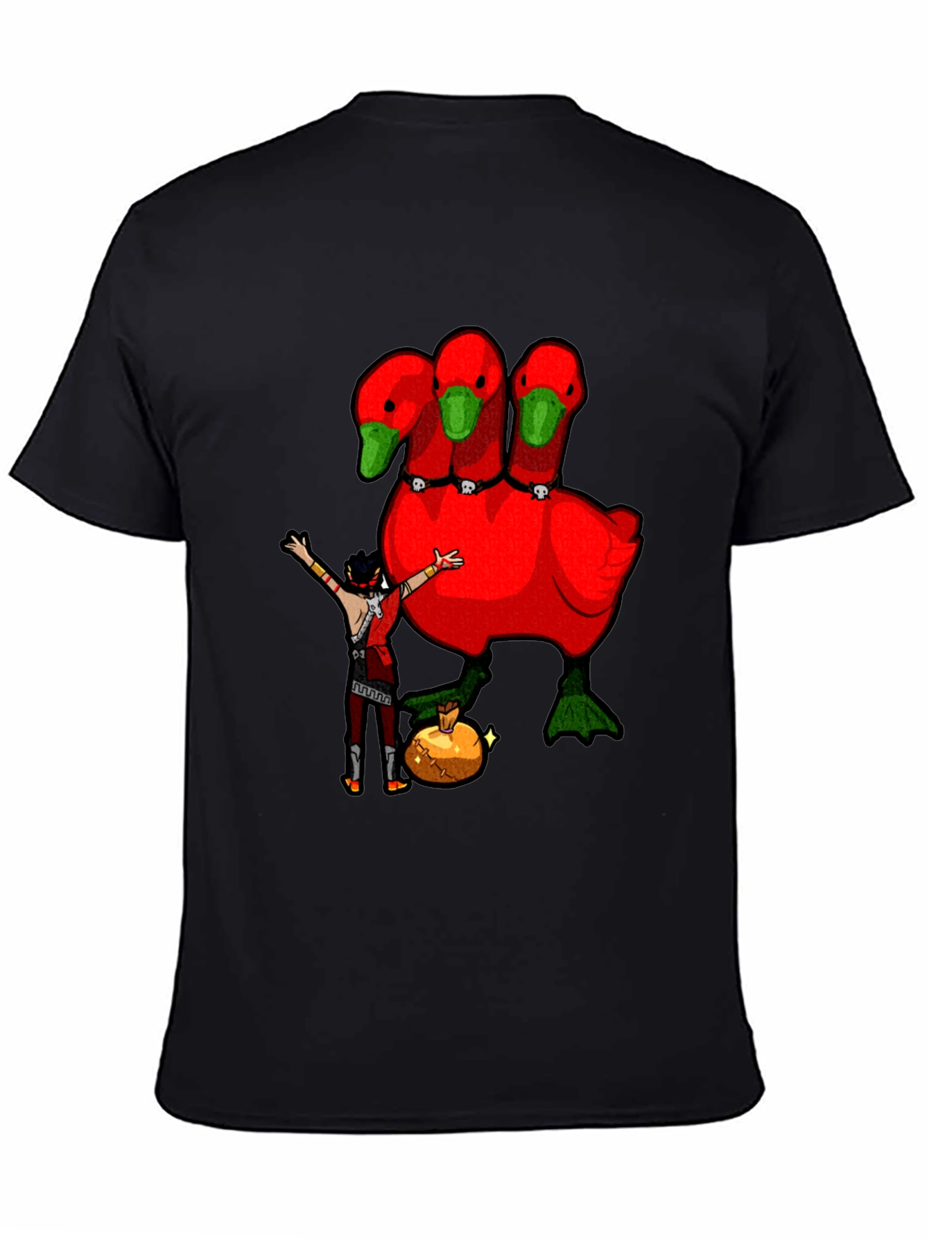 Three-Headed Goose Graphic T-Shirt
