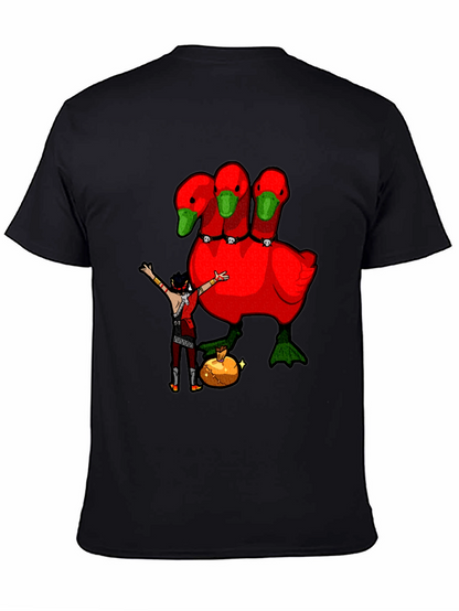 Three-Headed Goose Graphic T-Shirt