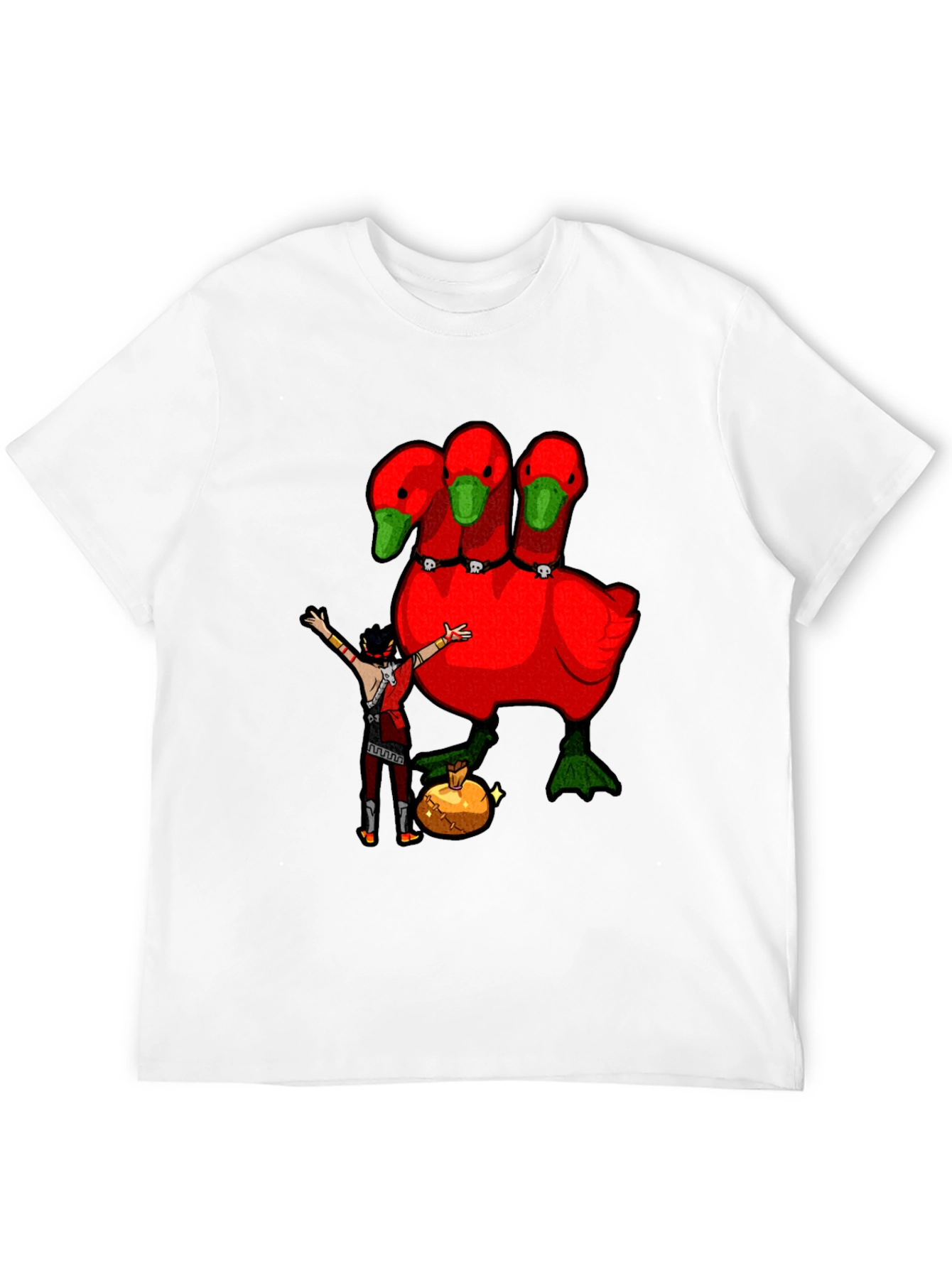 Three-Headed Goose Graphic T-Shirt