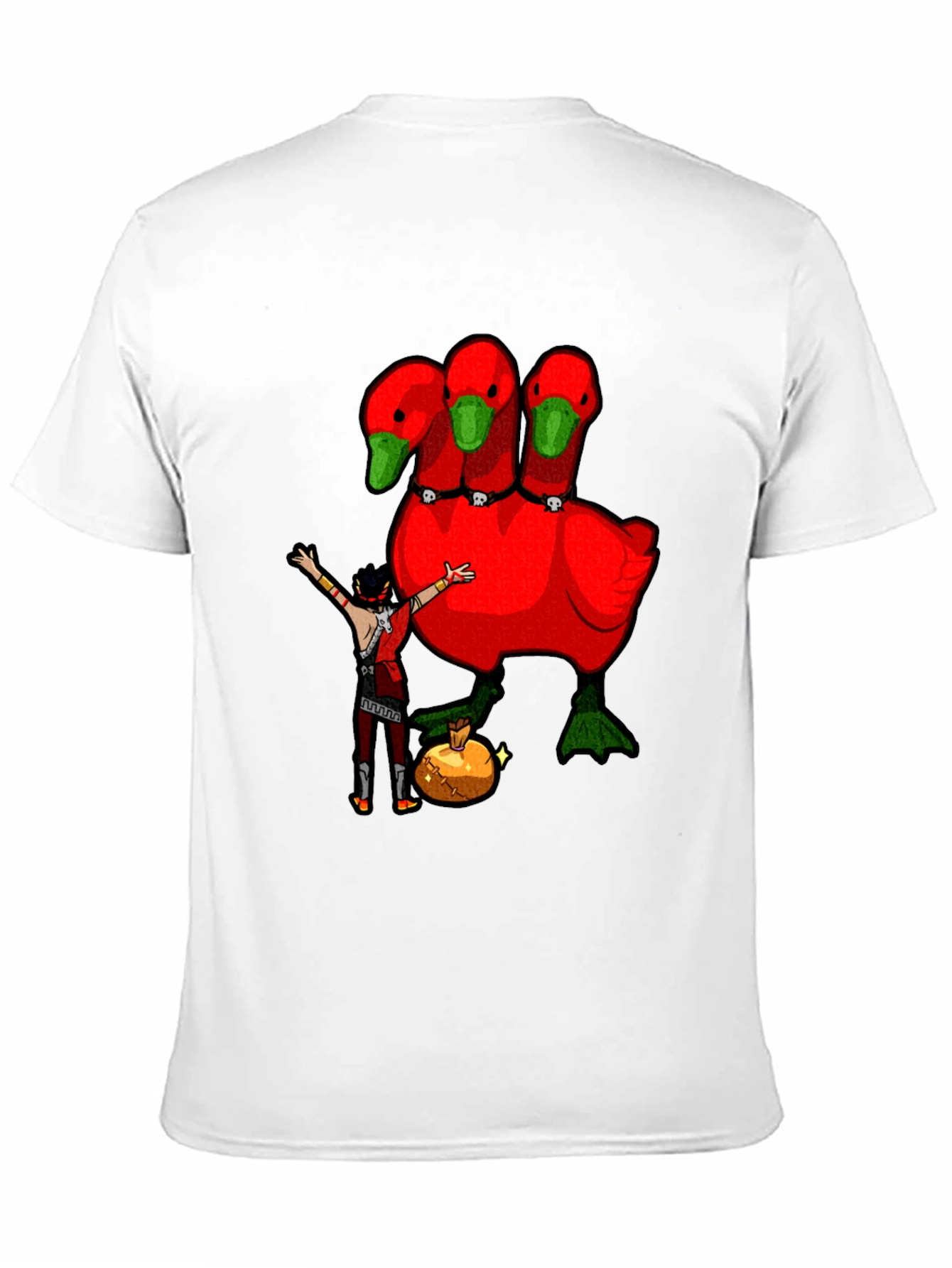 Three-Headed Goose Graphic T-Shirt