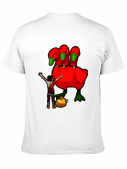 Three-Headed Goose Graphic T-Shirt