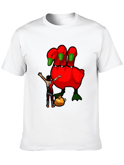Three-Headed Goose Graphic T-Shirt