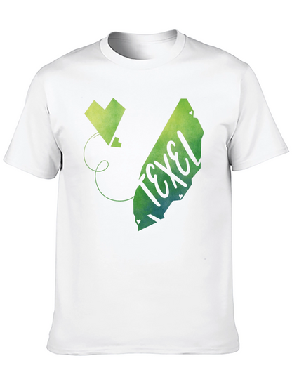 Texel Island Black T-Shirt with Graphic Print
