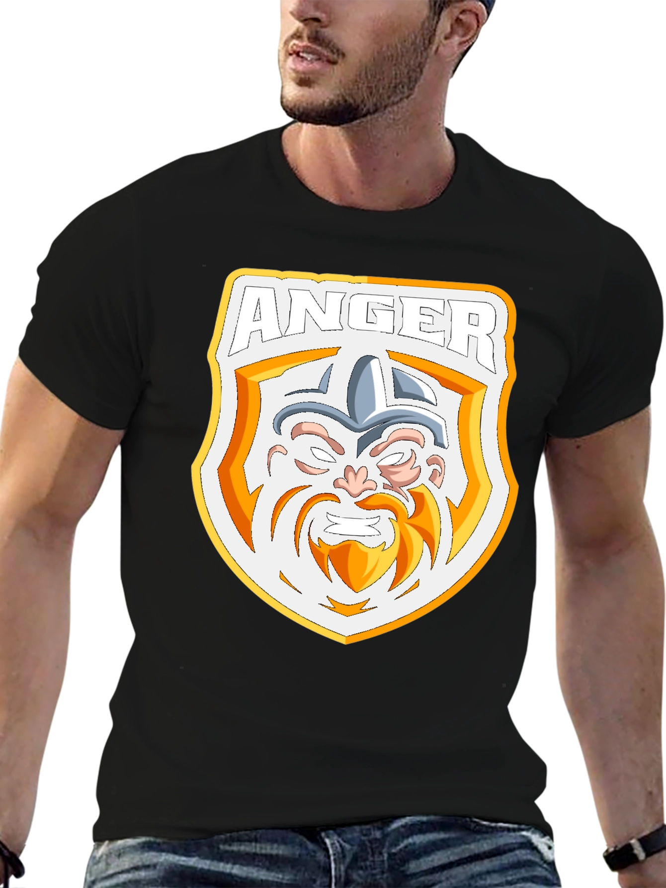 Anger Viking T-Shirt - Black