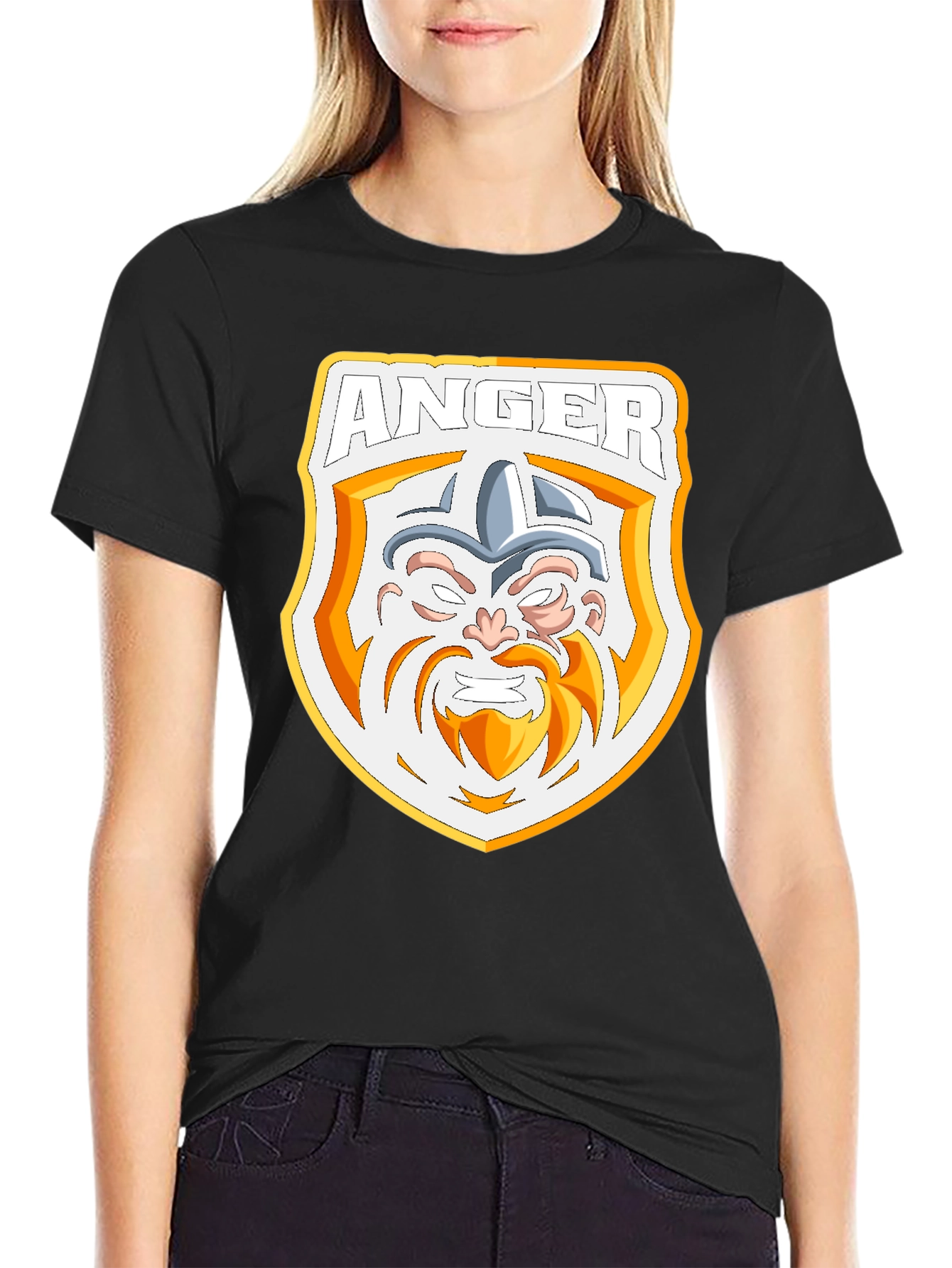 Anger Viking T-Shirt - Black