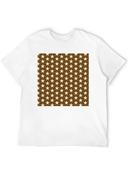 Star Pattern Black T-Shirt