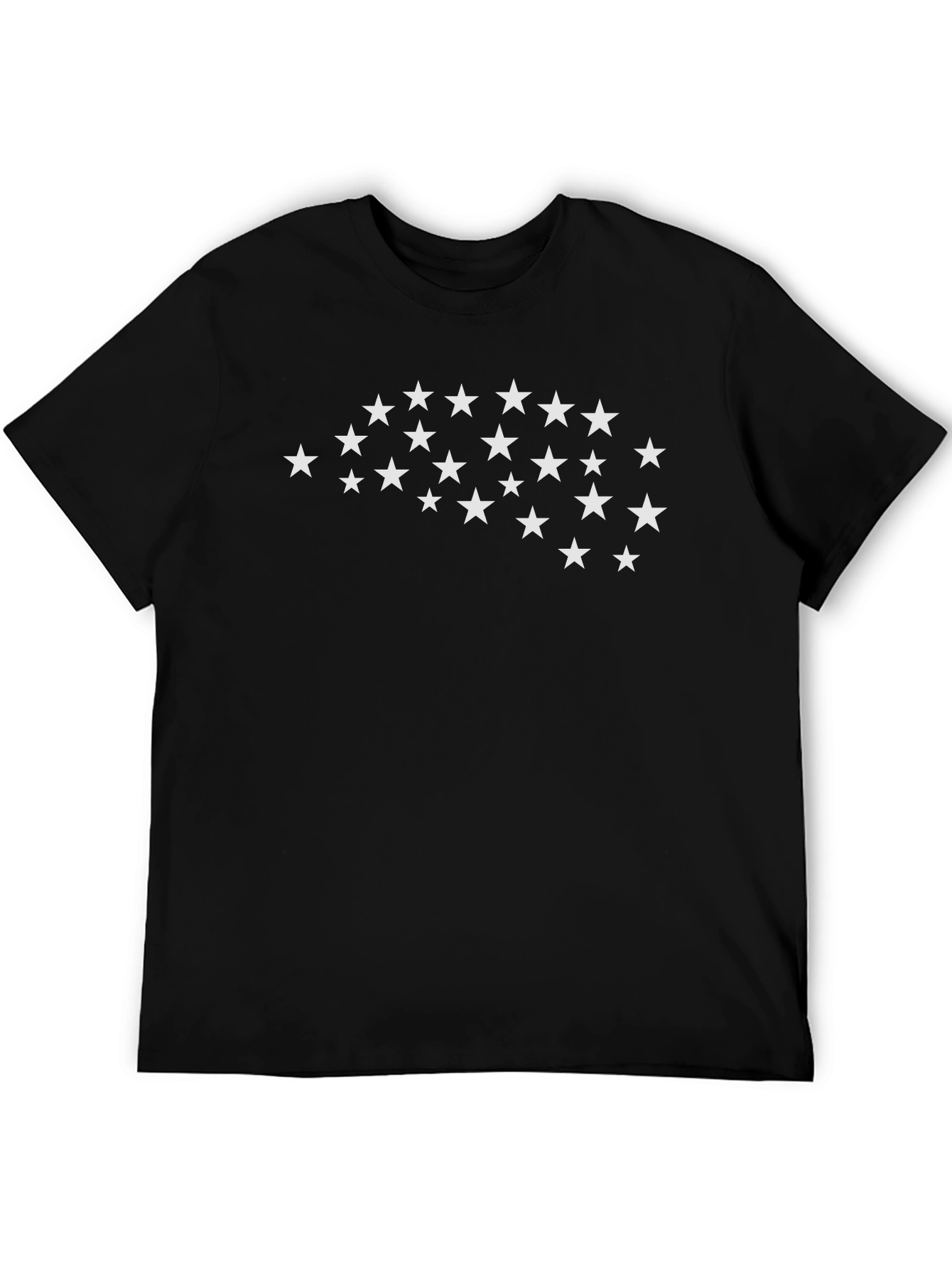 Starry Brain Graphic Tee - Mens Black Cotton T-Shirt