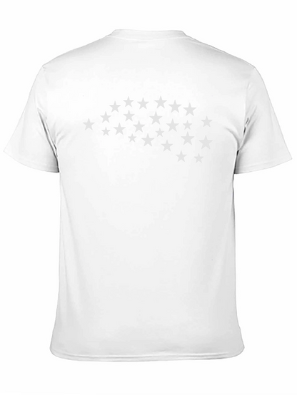 Starry Brain Graphic Tee - Mens Black Cotton T-Shirt