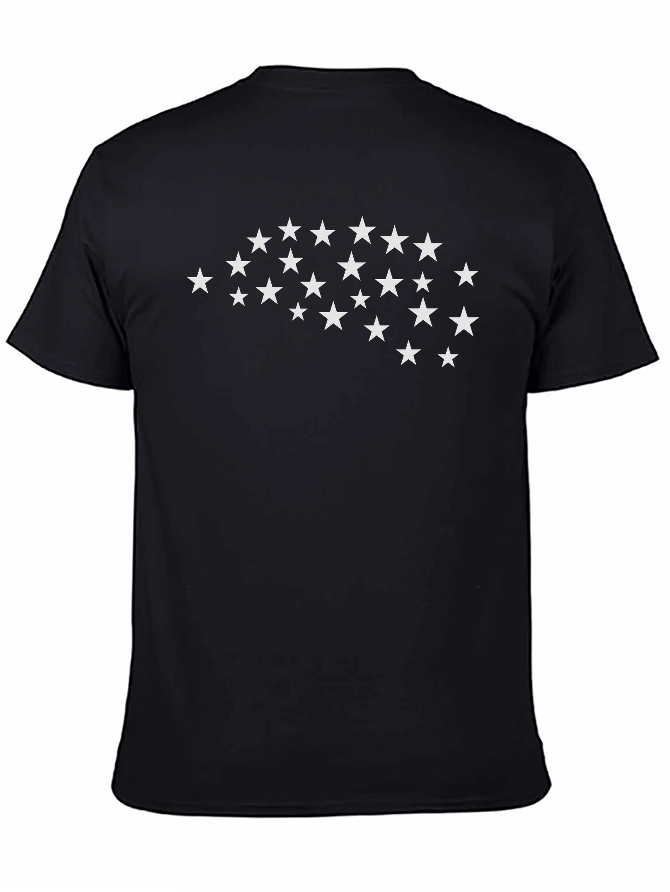 Starry Brain Graphic Tee - Mens Black Cotton T-Shirt