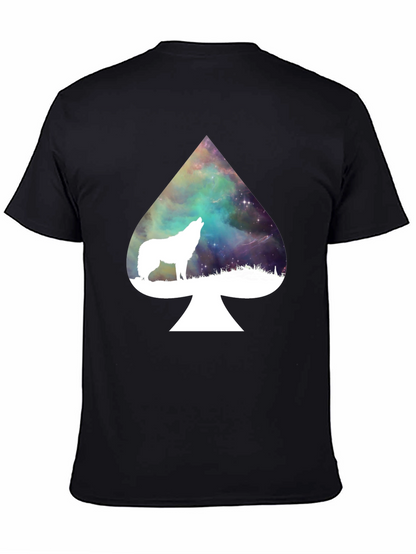 Wolf Spade T-Shirt - Galaxy Design