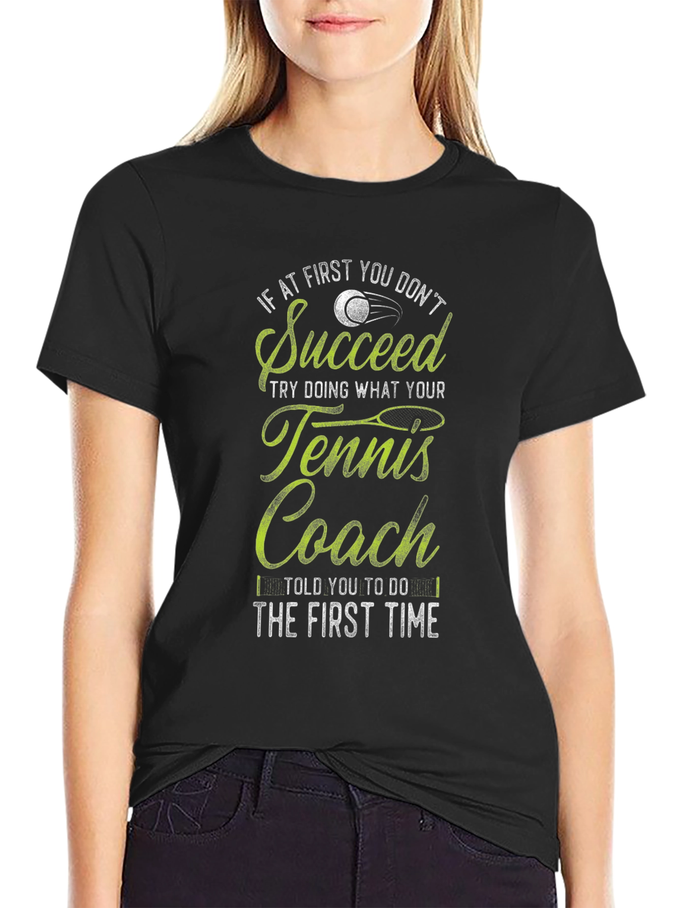 Tennis Coach T-Shirt - Funny Slogan Tee