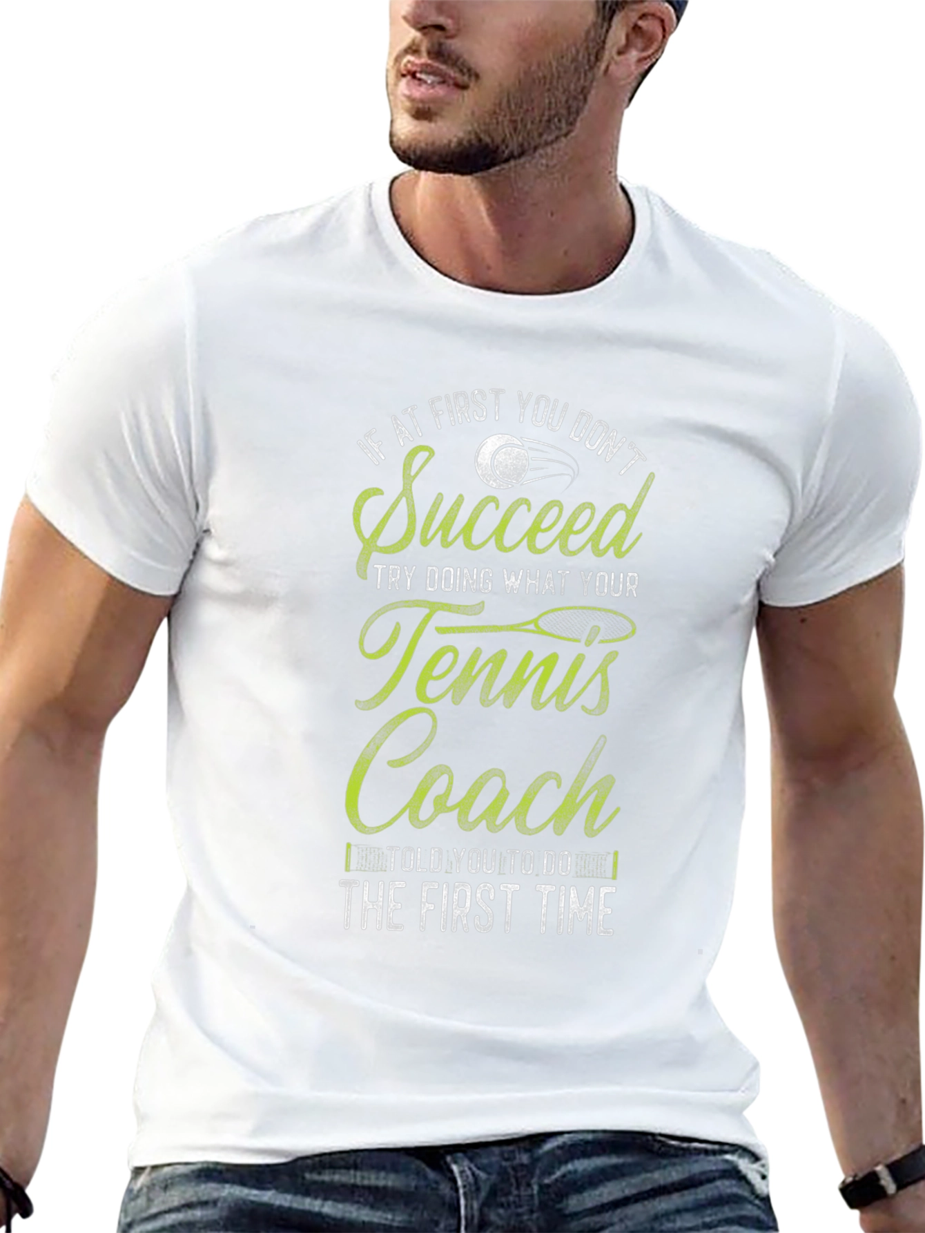Tennis Coach T-Shirt - Funny Slogan Tee