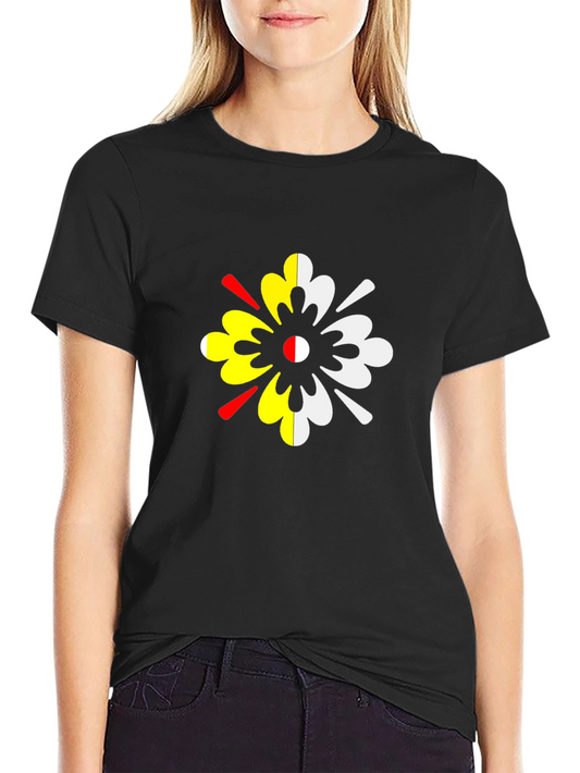 Unique Colorful Flower T-Shirt