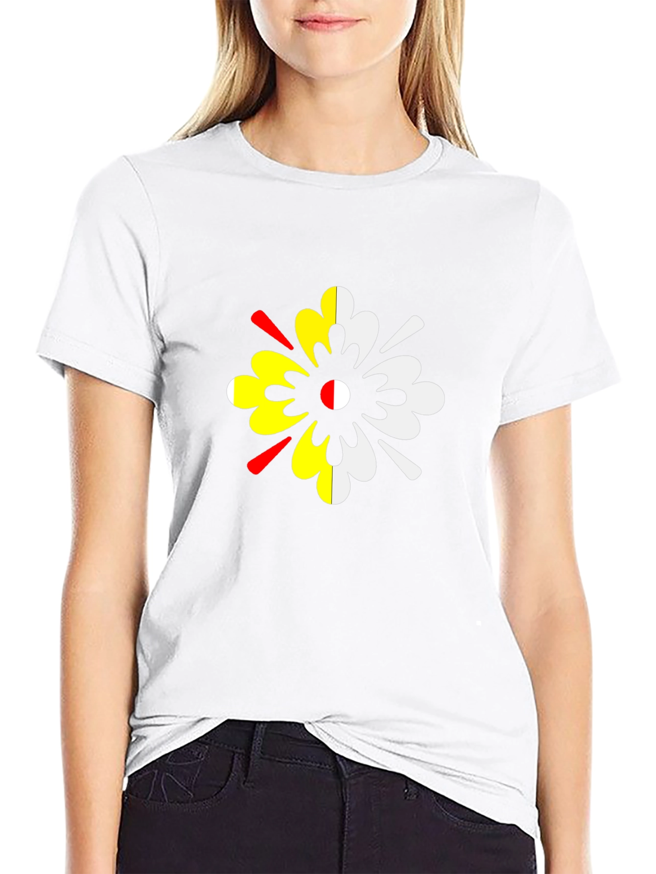 Unique Colorful Flower T-Shirt