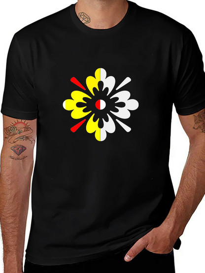 Unique Colorful Flower T-Shirt