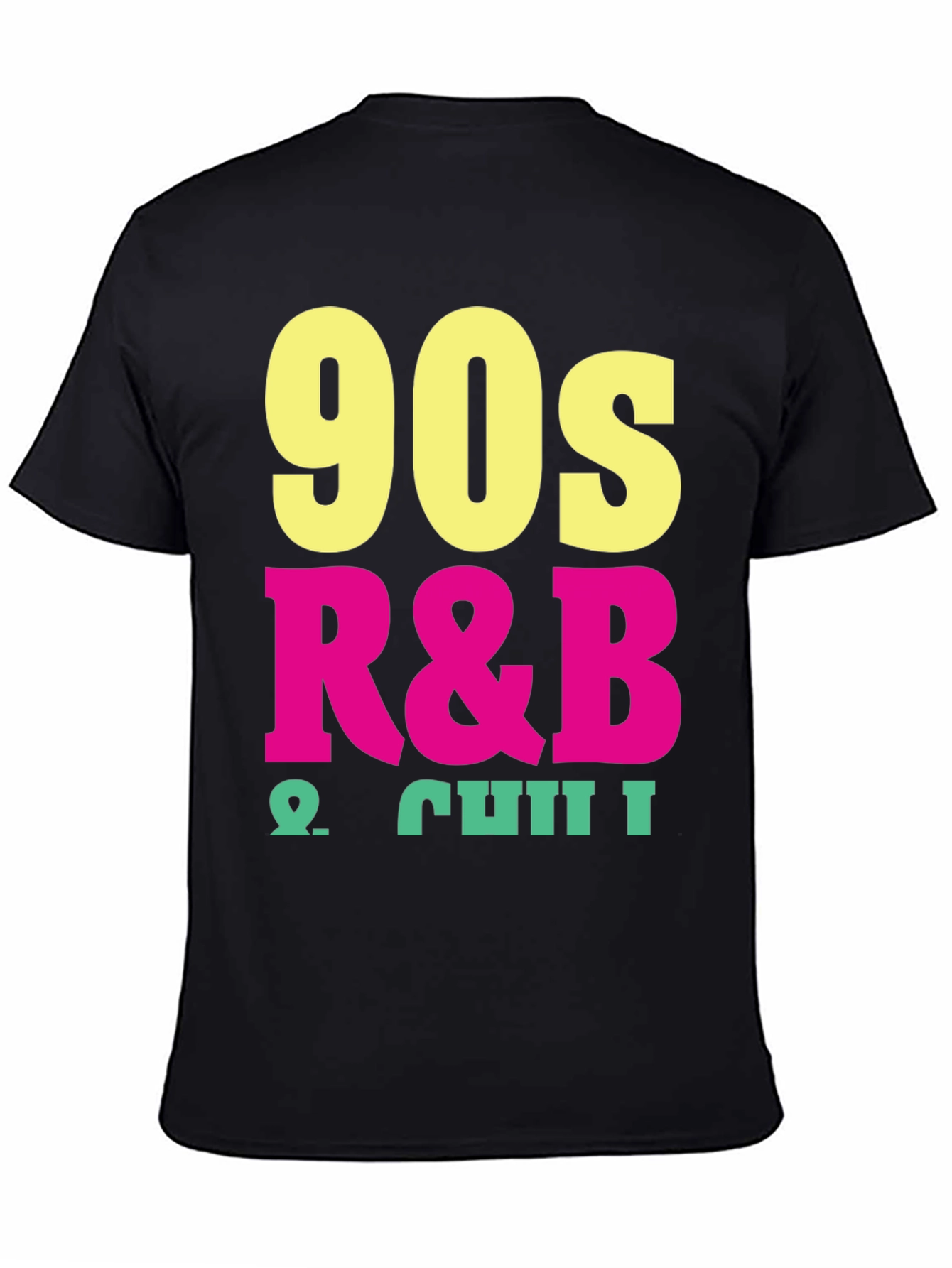 90s R&B & Chill Black T-Shirt