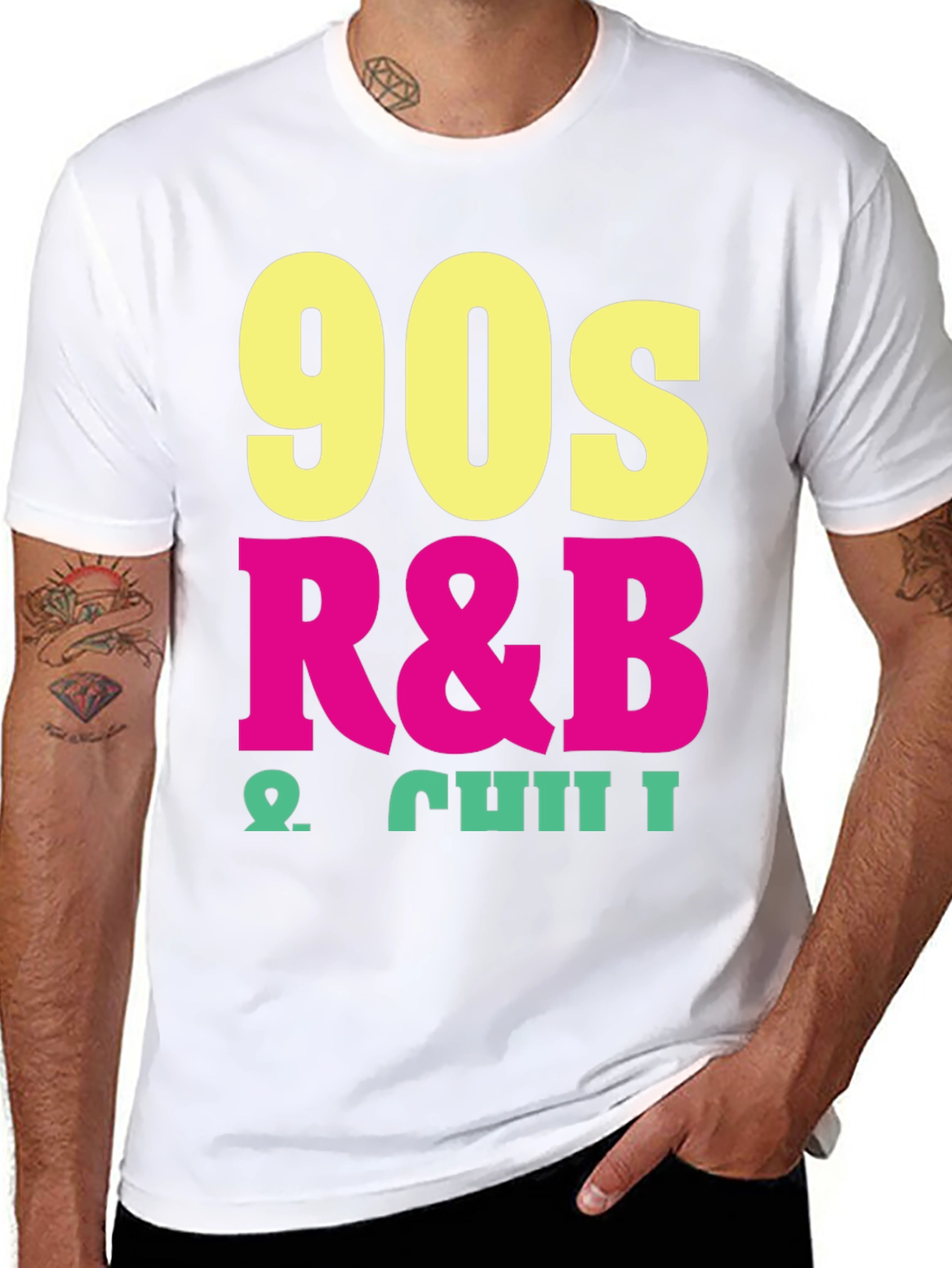 90s R&B & Chill Black T-Shirt