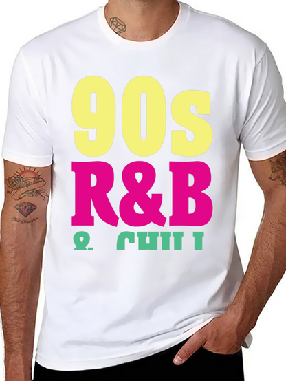 90s R&B & Chill Black T-Shirt