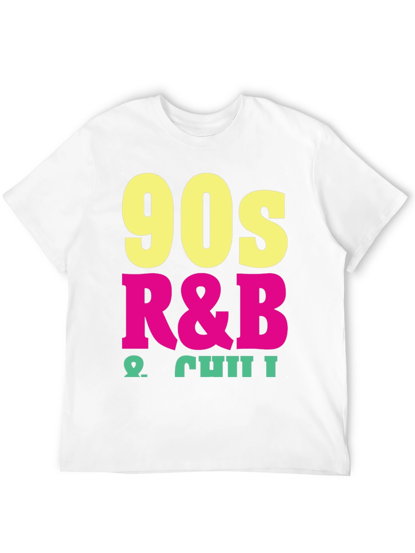90s R&B & Chill Black T-Shirt