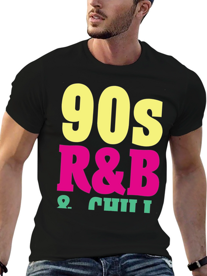 90s R&B & Chill Black T-Shirt