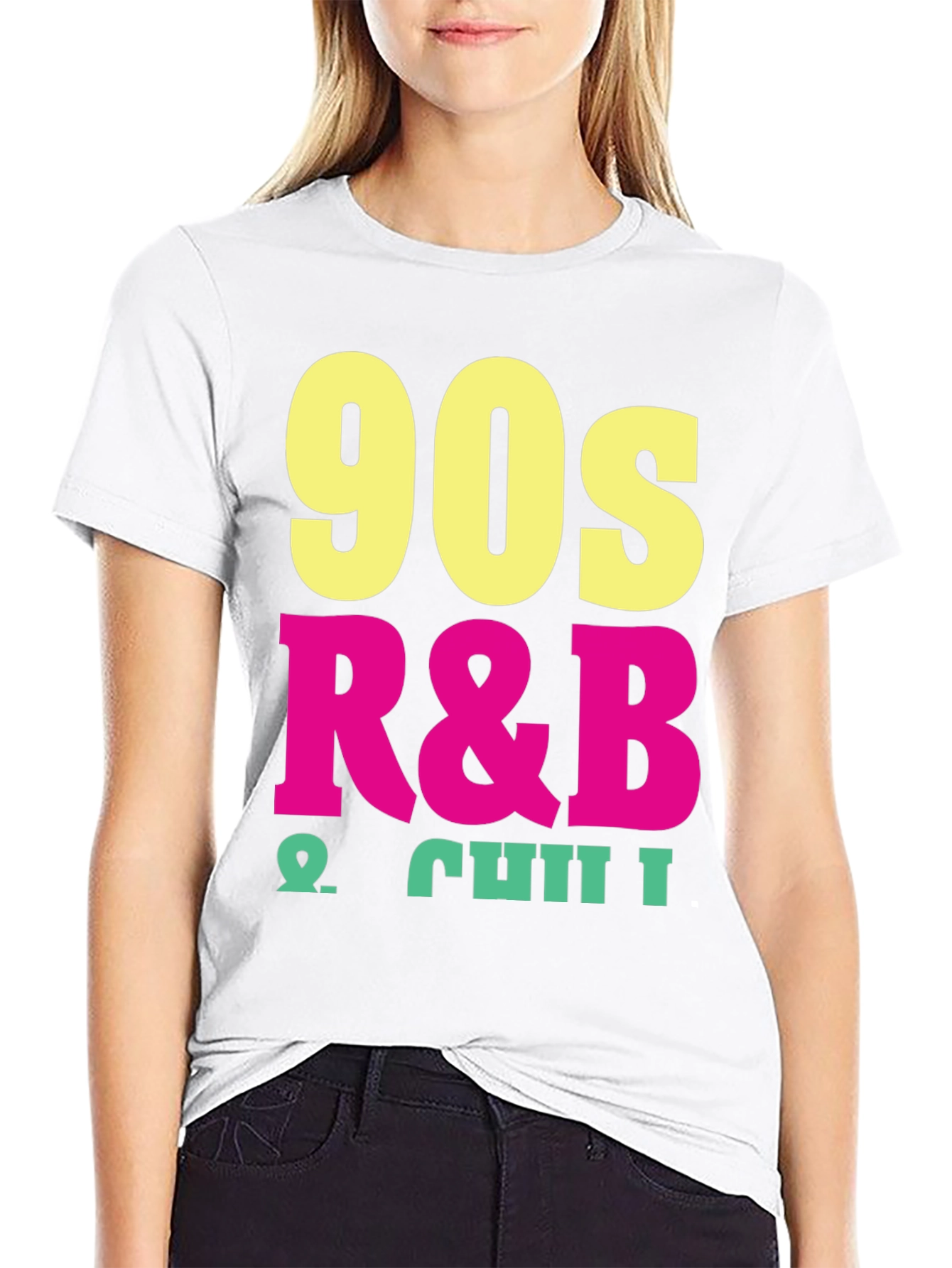90s R&B & Chill Black T-Shirt