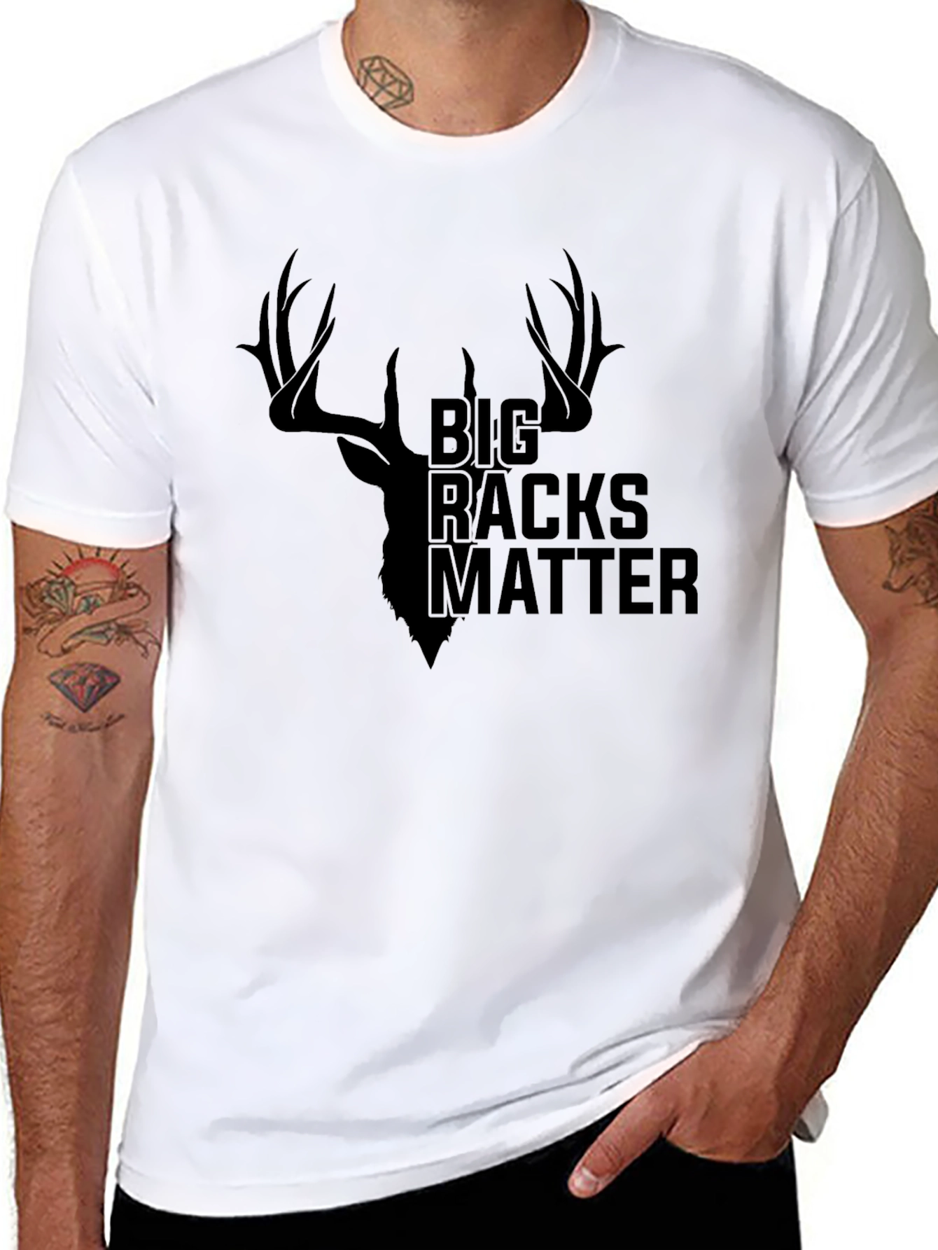 Big Racks Matter Deer Hunting Graphic Tee