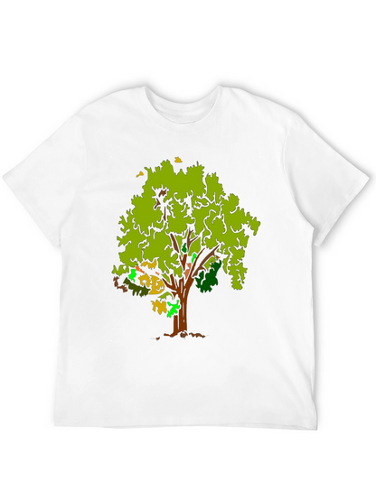 Tree Graphic Black T-Shirt - Nature Inspired Design