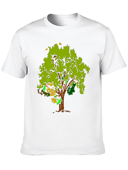 Tree Graphic Black T-Shirt - Nature Inspired Design