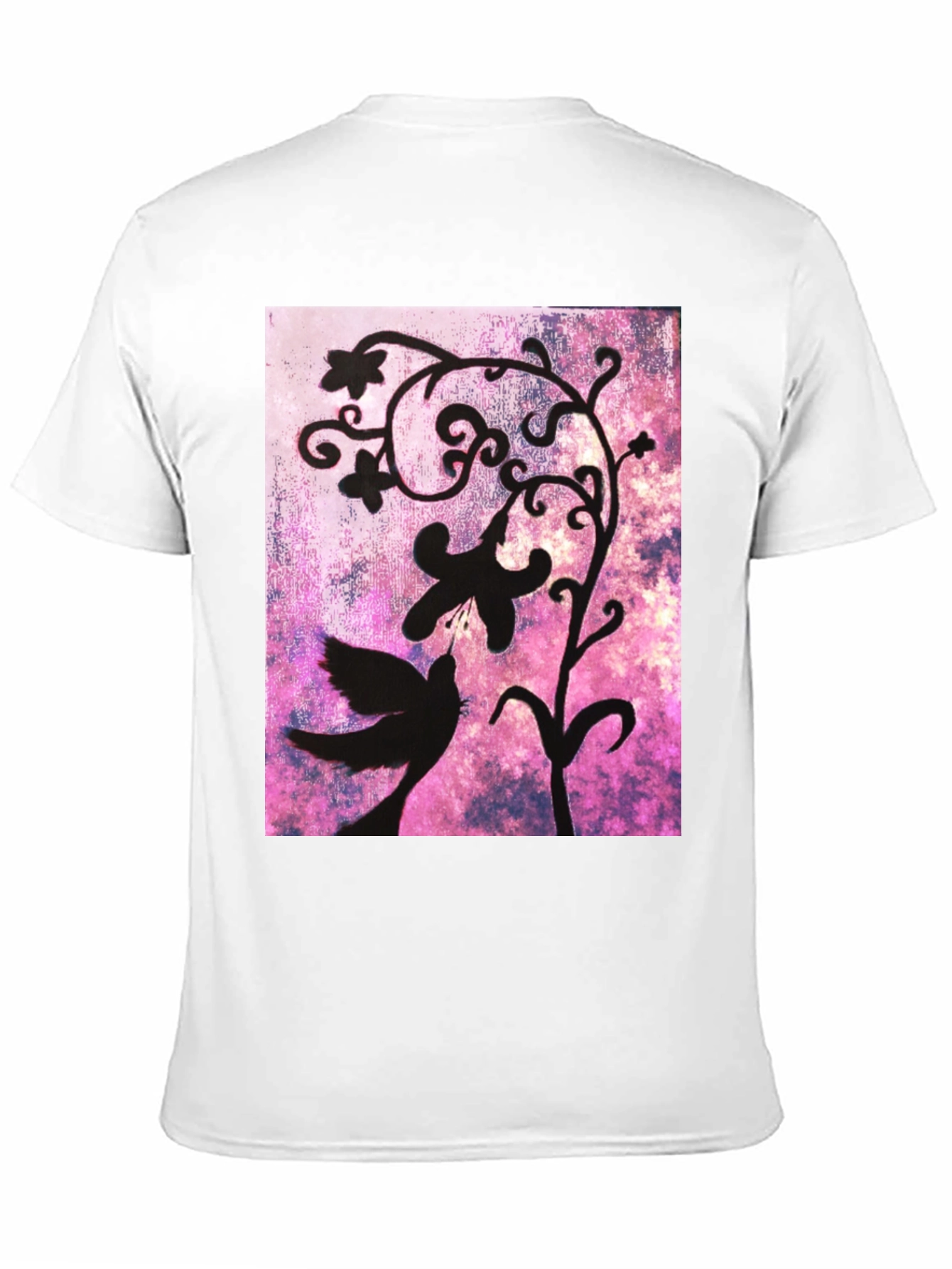 Bird & Floral Silhouette Graphic Tee
