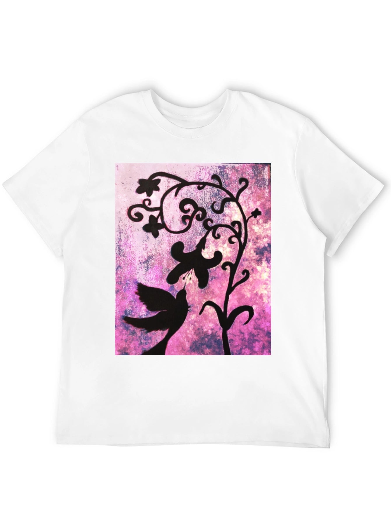 Bird & Floral Silhouette Graphic Tee