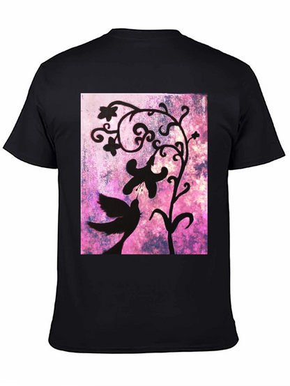 Bird & Floral Silhouette Graphic Tee