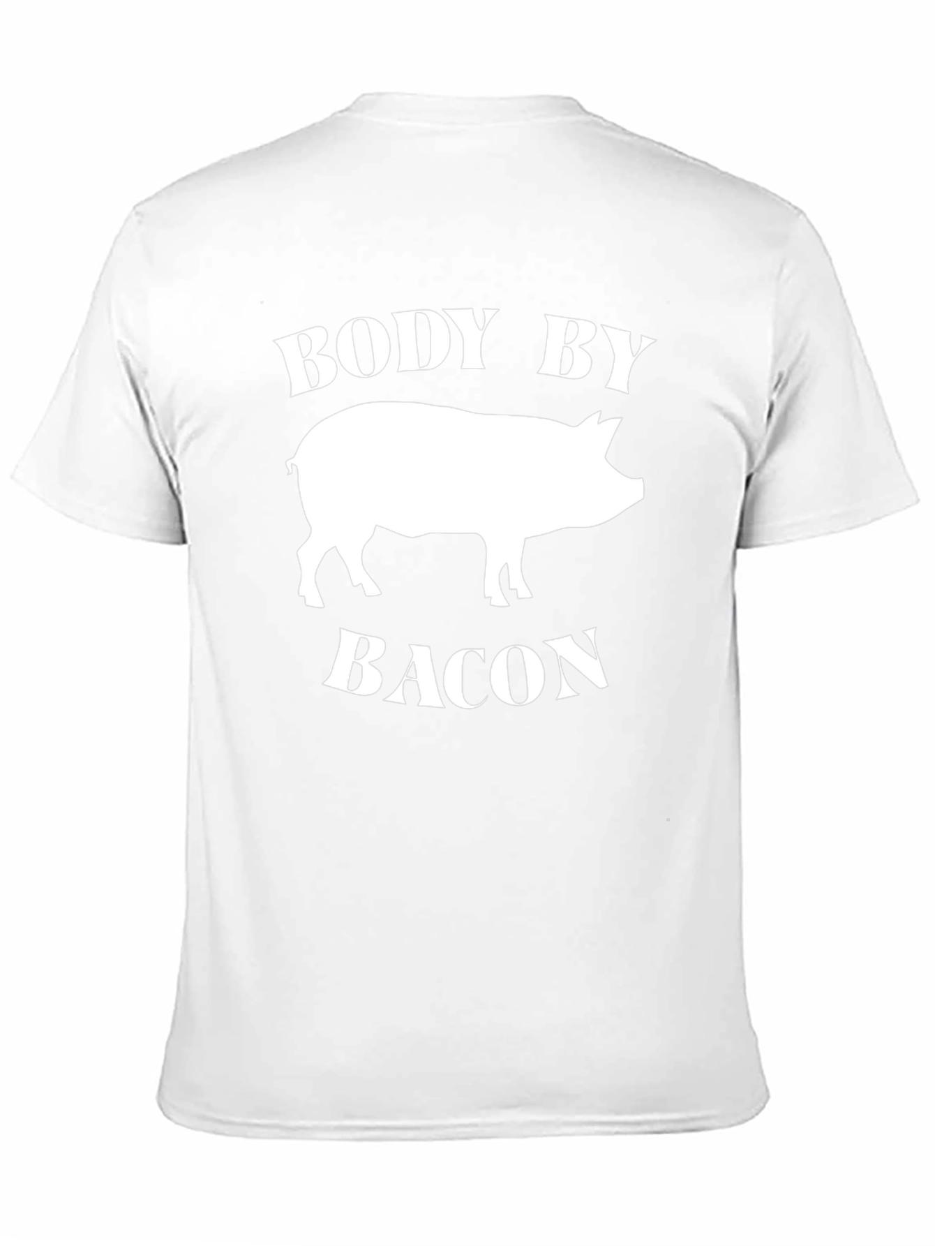 Body by Bacon T-Shirt - Funny Pig Graphic Tee
