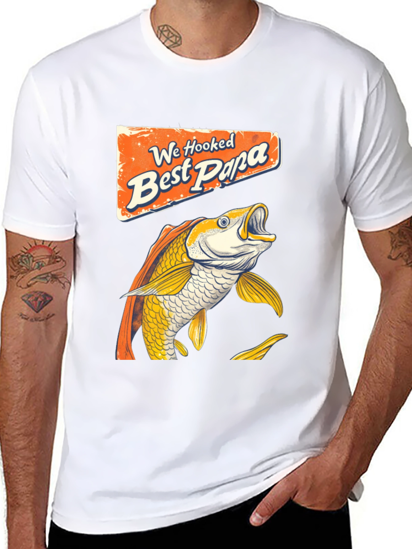 Best Papa Ever Fishing T-Shirt