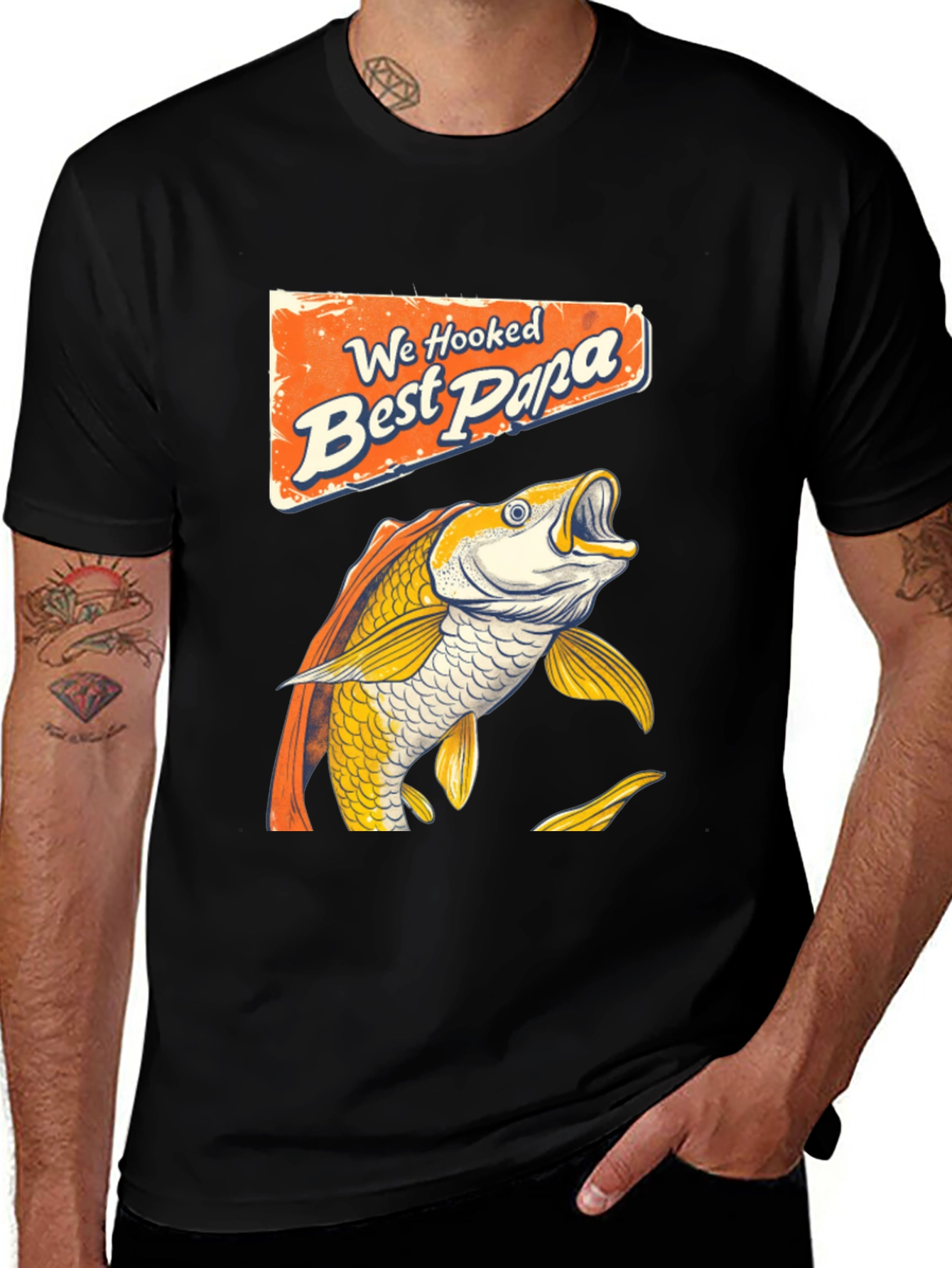 Best Papa Ever Fishing T-Shirt