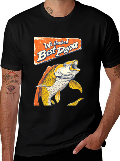 Best Papa Ever Fishing T-Shirt