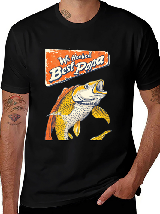 Best Papa Ever Fishing T-Shirt