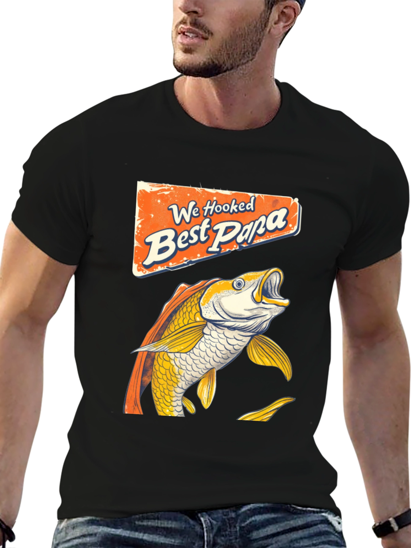 Best Papa Ever Fishing T-Shirt