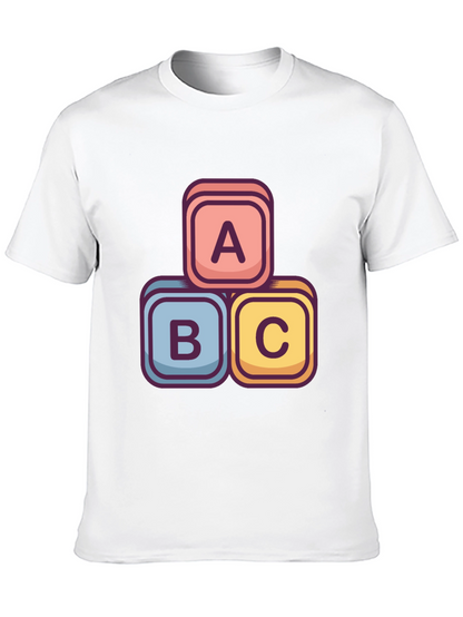 ABC Blocks Graphic Tee - Stylish Cotton Blend