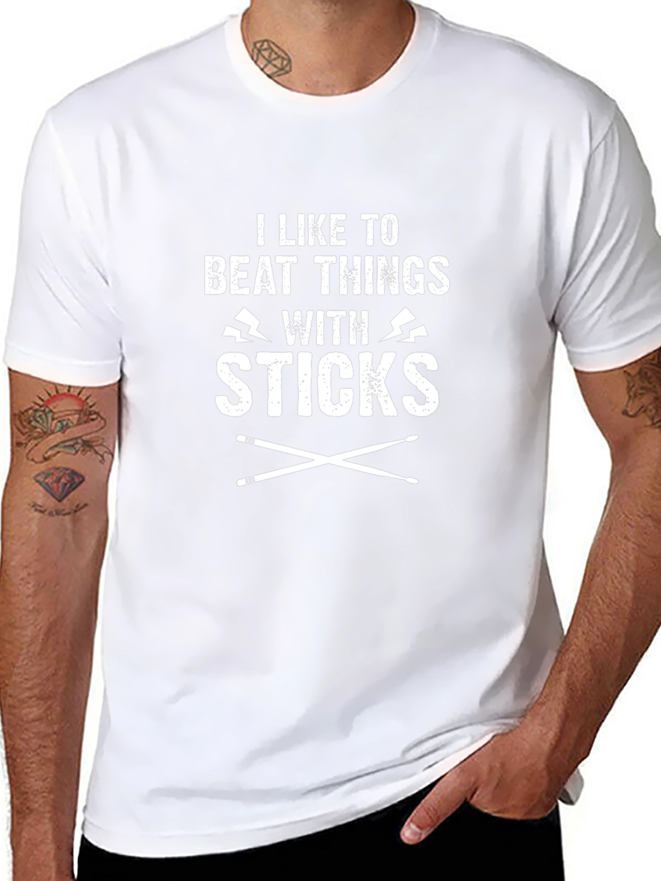 Beat Things With Sticks Graphic Tee
