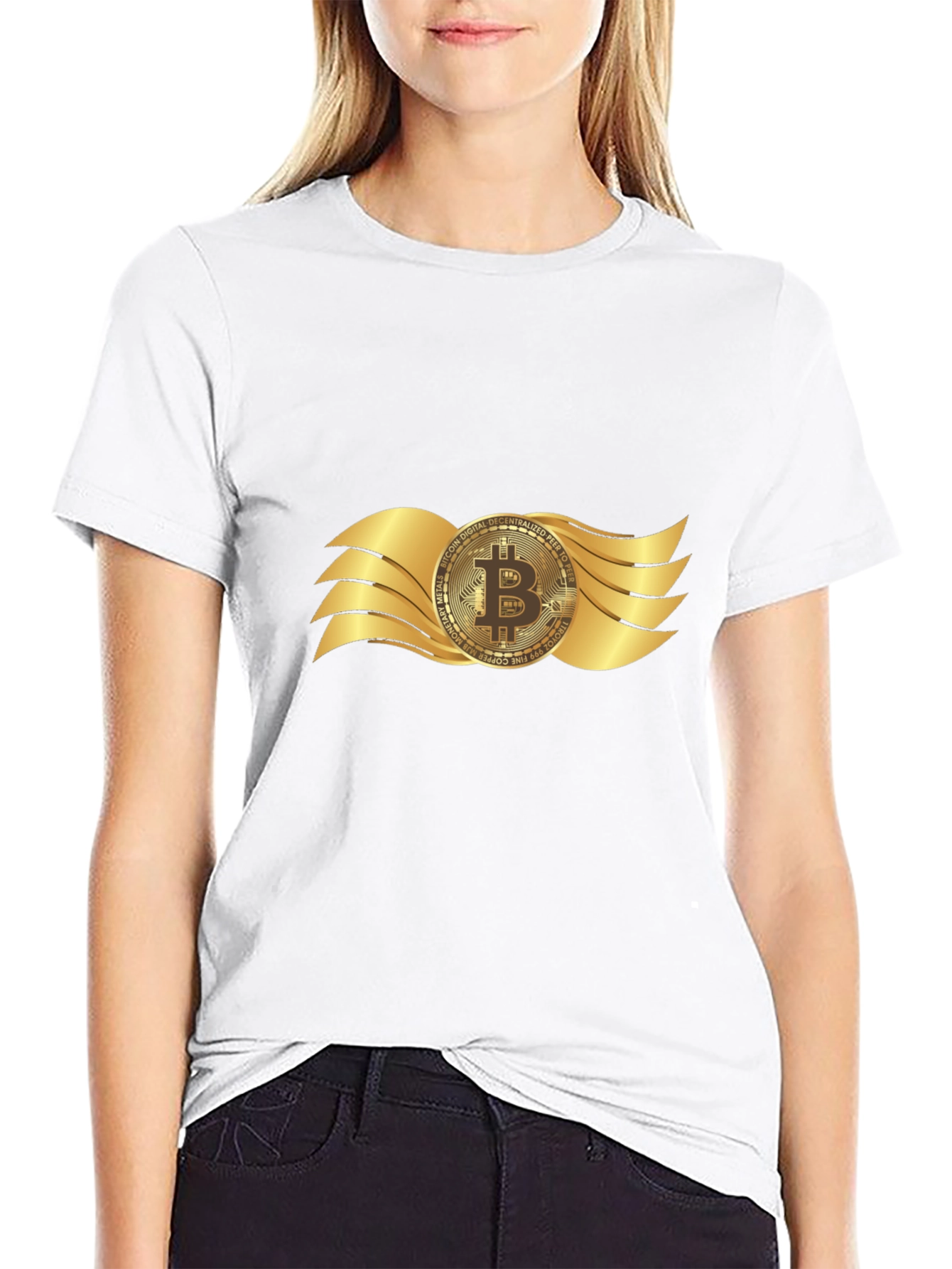 Bitcoin Wings Graphic T-Shirt - Crypto Currency Tee
