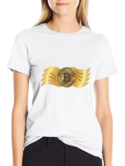 Bitcoin Wings Graphic T-Shirt - Crypto Currency Tee