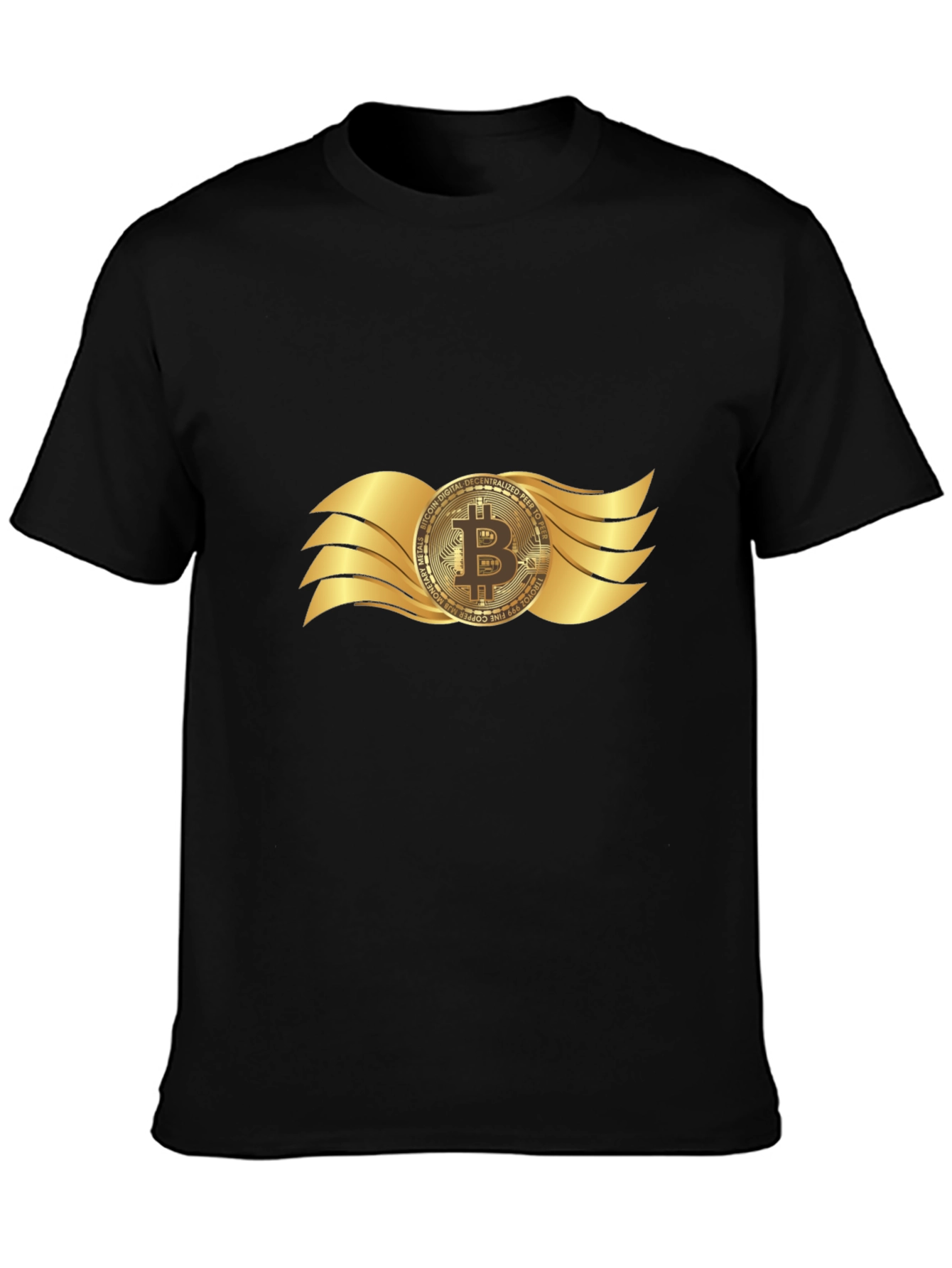 Bitcoin Wings Graphic T-Shirt - Crypto Currency Tee