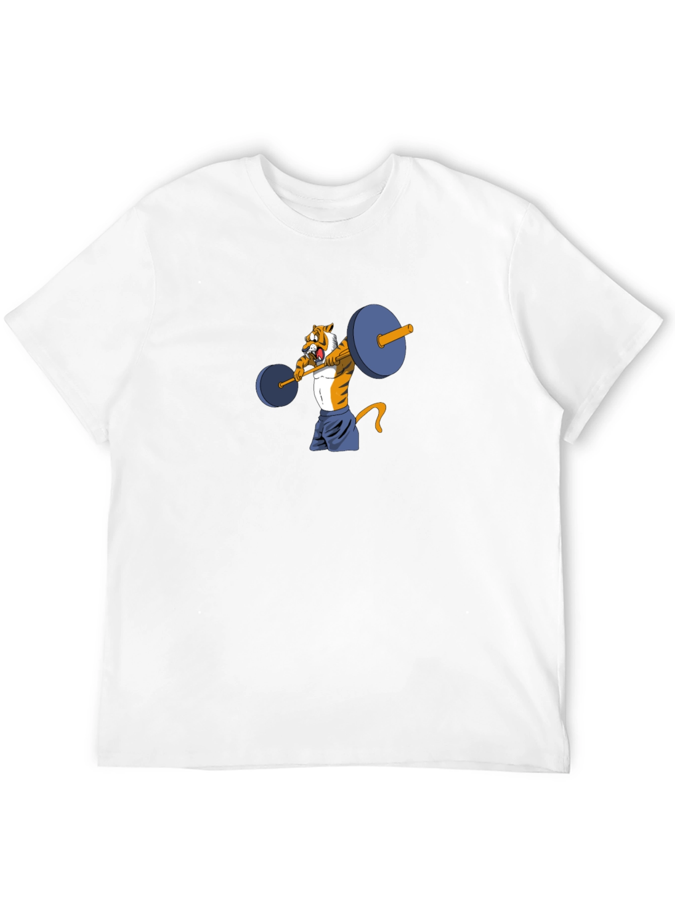 Tiger Lifting Weights Graphic Tee - Black