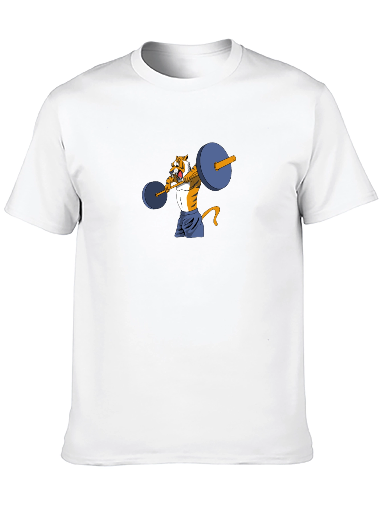 Tiger Lifting Weights Graphic Tee - Black