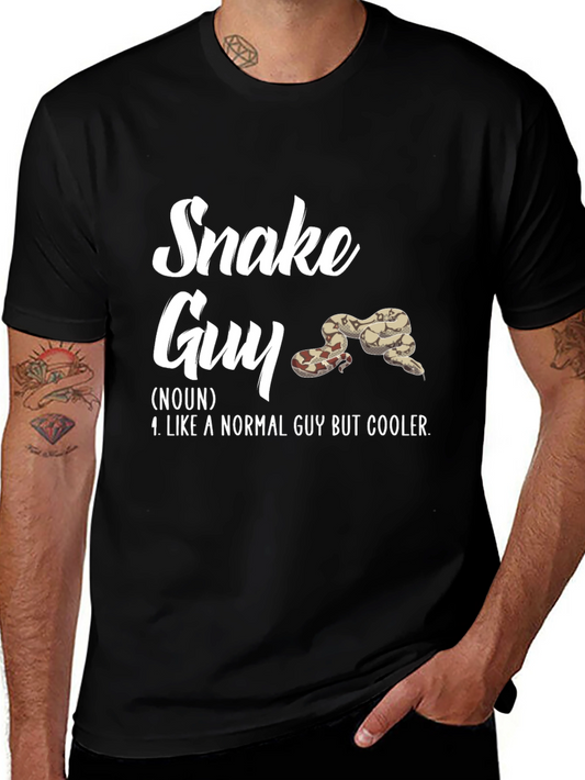 Snake Guy Definition T-Shirt - Cool Reptile Lover Tee